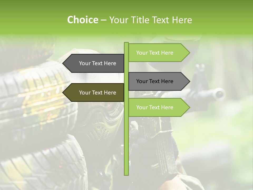 Military Aiming Fight PowerPoint Template