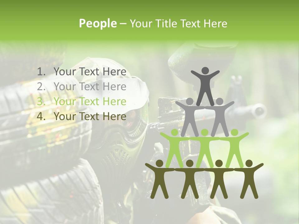 Military Aiming Fight PowerPoint Template