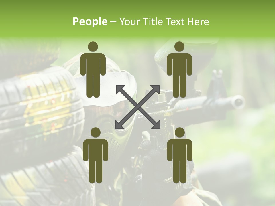 Military Aiming Fight PowerPoint Template