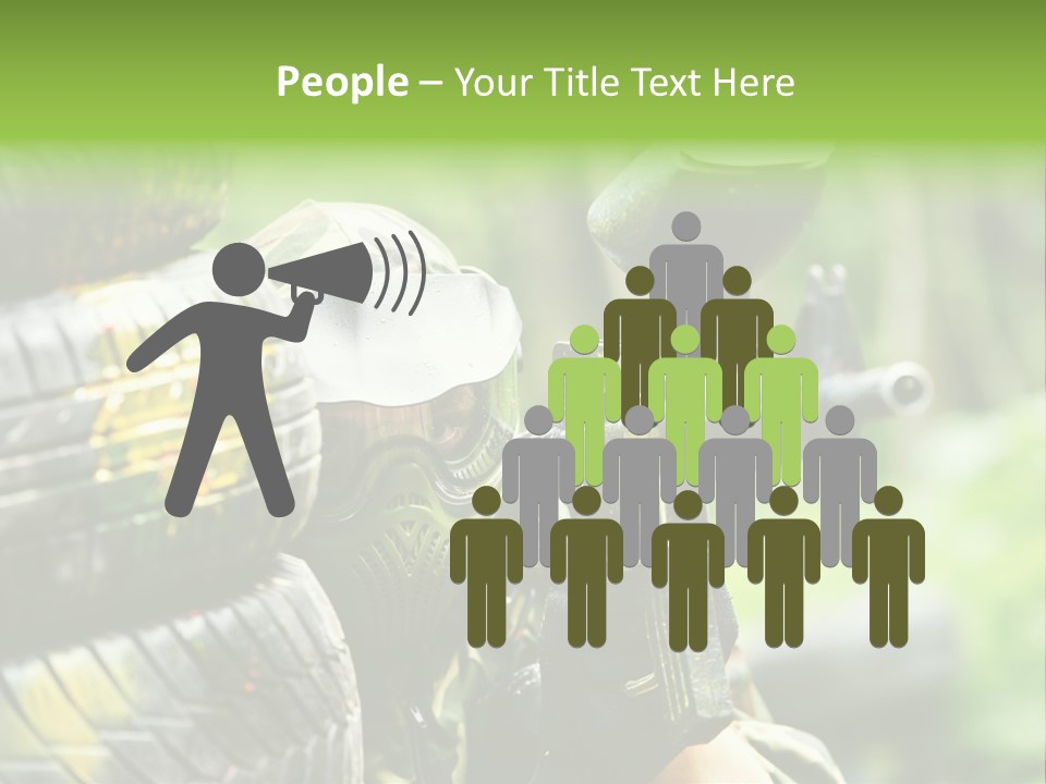 Military Aiming Fight PowerPoint Template