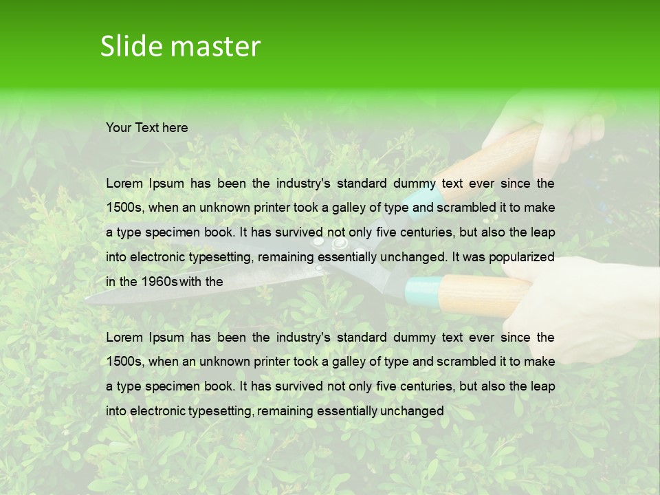 Green Power One PowerPoint Template