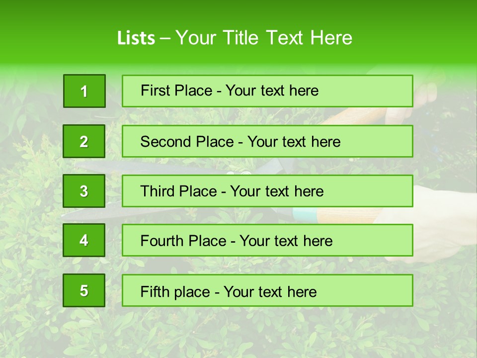 Green Power One PowerPoint Template