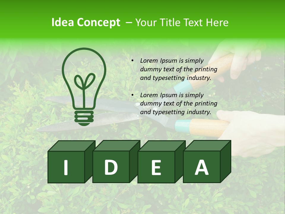 Green Power One PowerPoint Template