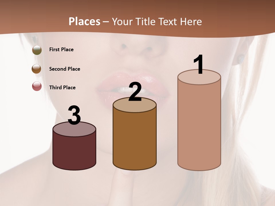 Cover Blond Woman Young PowerPoint Template