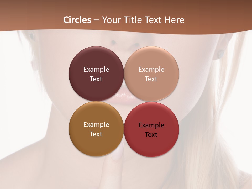 Cover Blond Woman Young PowerPoint Template