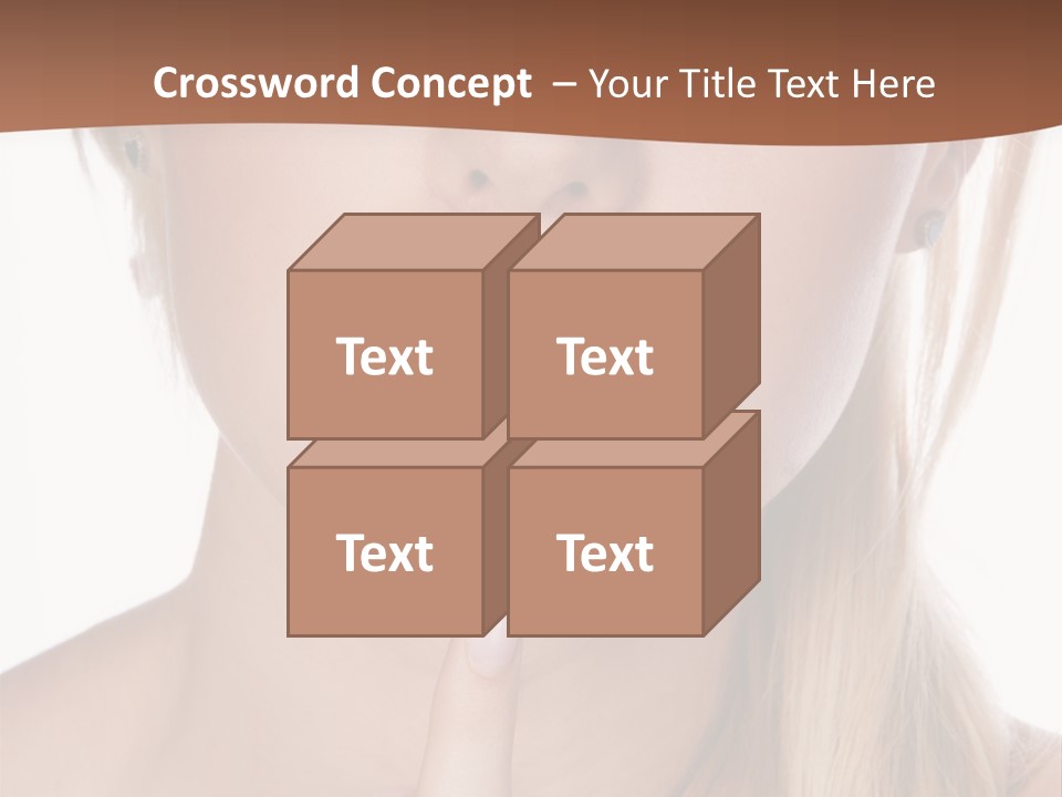 Cover Blond Woman Young PowerPoint Template