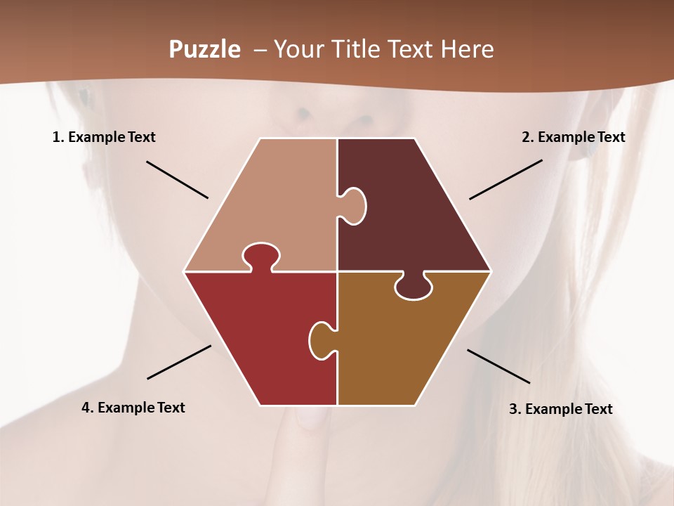 Cover Blond Woman Young PowerPoint Template