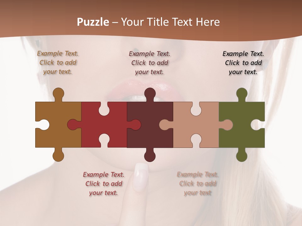 Cover Blond Woman Young PowerPoint Template