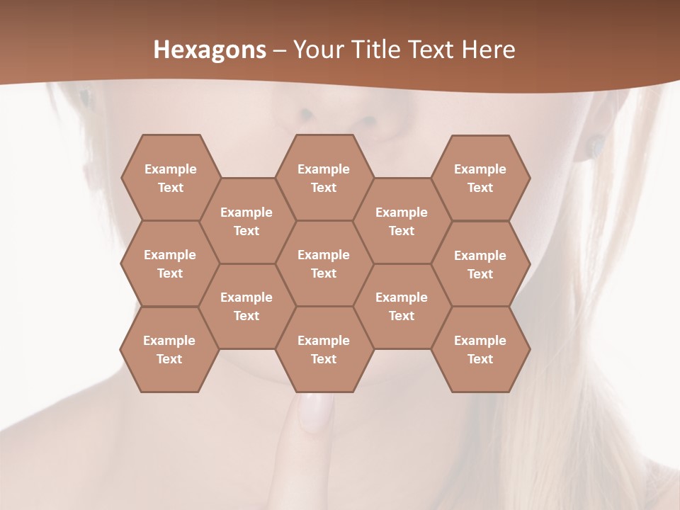 Cover Blond Woman Young PowerPoint Template