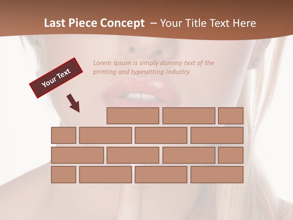 Cover Blond Woman Young PowerPoint Template
