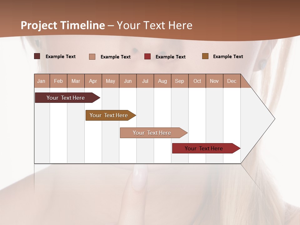 Cover Blond Woman Young PowerPoint Template