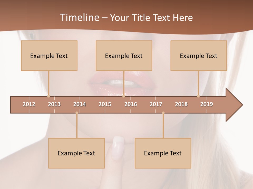 Cover Blond Woman Young PowerPoint Template