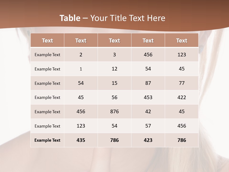 Cover Blond Woman Young PowerPoint Template