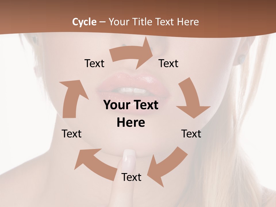 Cover Blond Woman Young PowerPoint Template