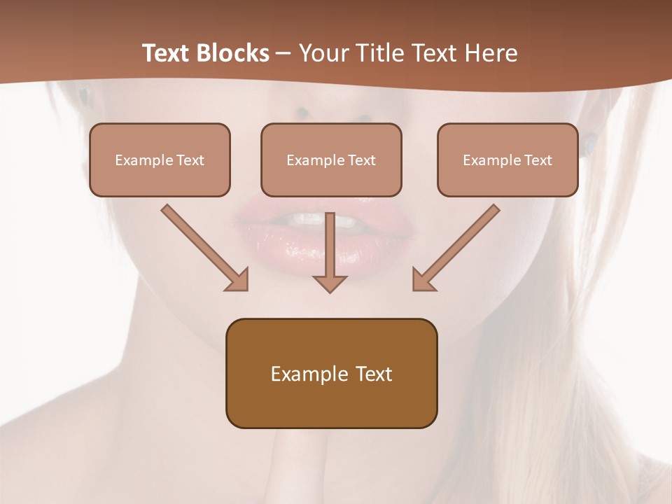 Cover Blond Woman Young PowerPoint Template