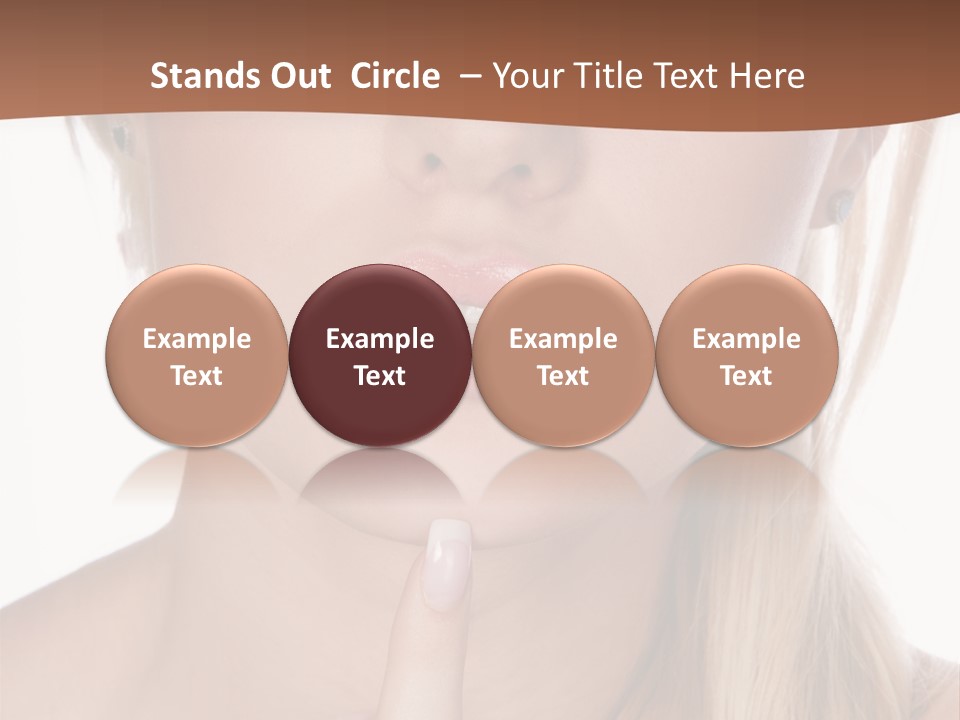 Cover Blond Woman Young PowerPoint Template