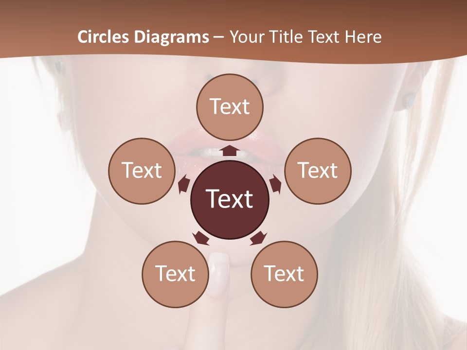 Cover Blond Woman Young PowerPoint Template