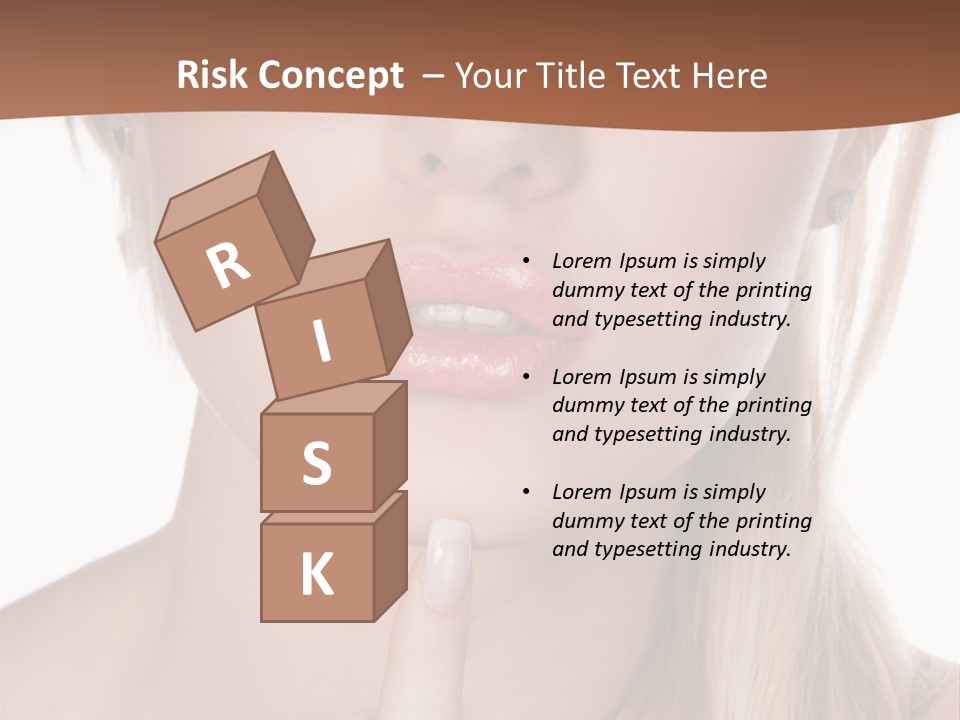 Cover Blond Woman Young PowerPoint Template