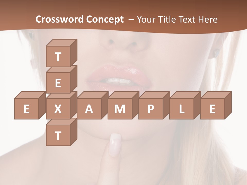 Cover Blond Woman Young PowerPoint Template