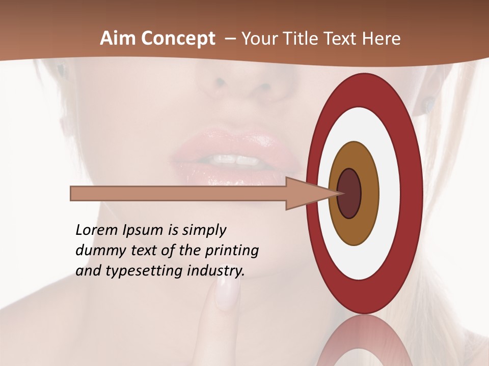 Cover Blond Woman Young PowerPoint Template