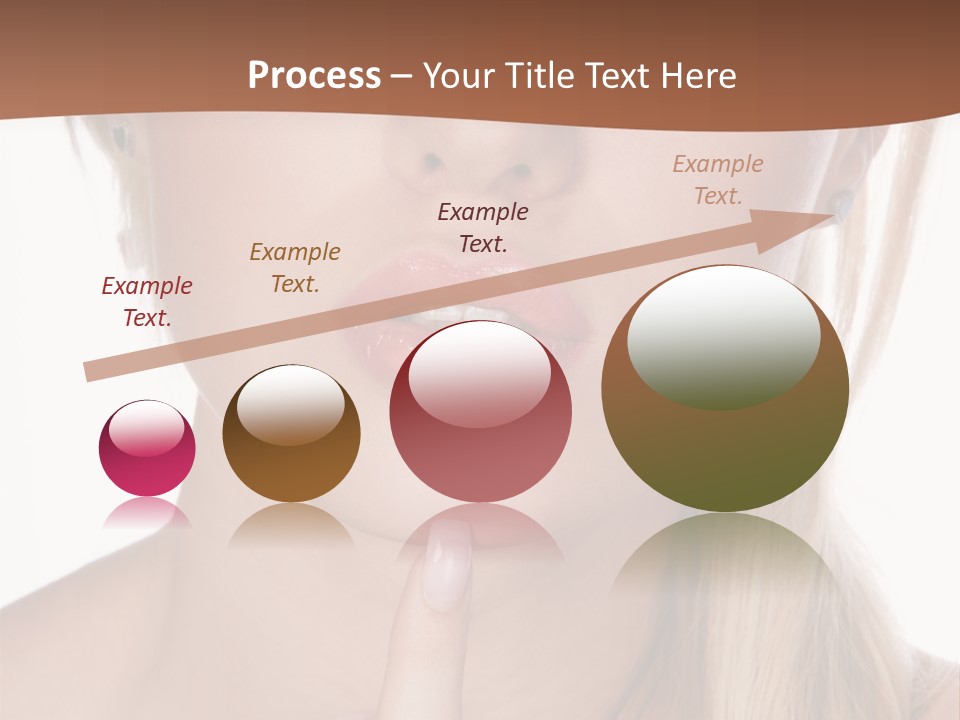 Cover Blond Woman Young PowerPoint Template