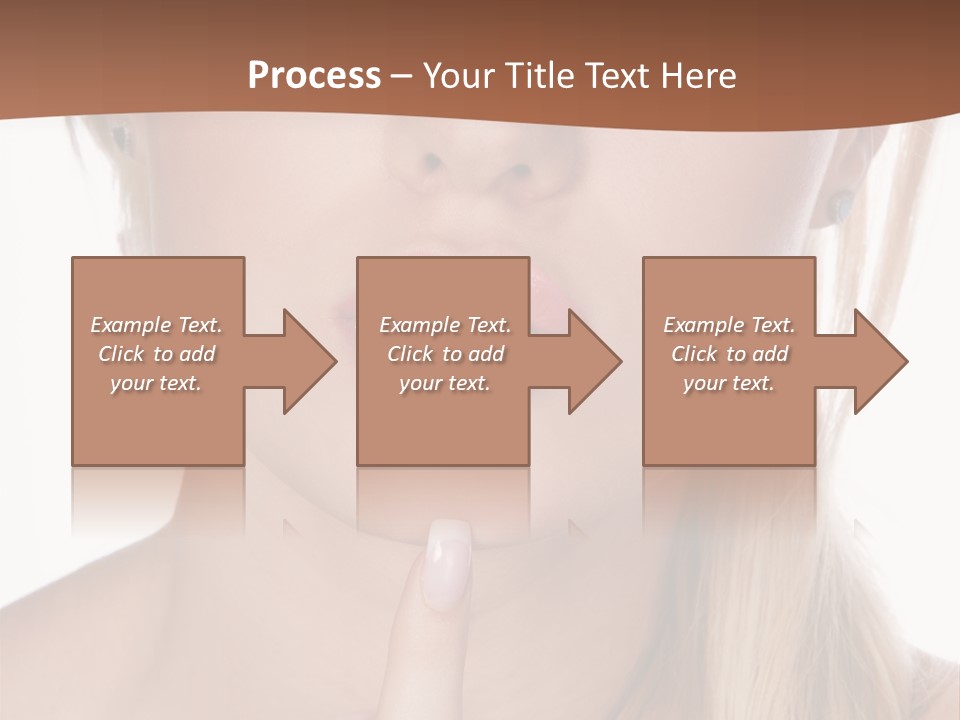 Cover Blond Woman Young PowerPoint Template