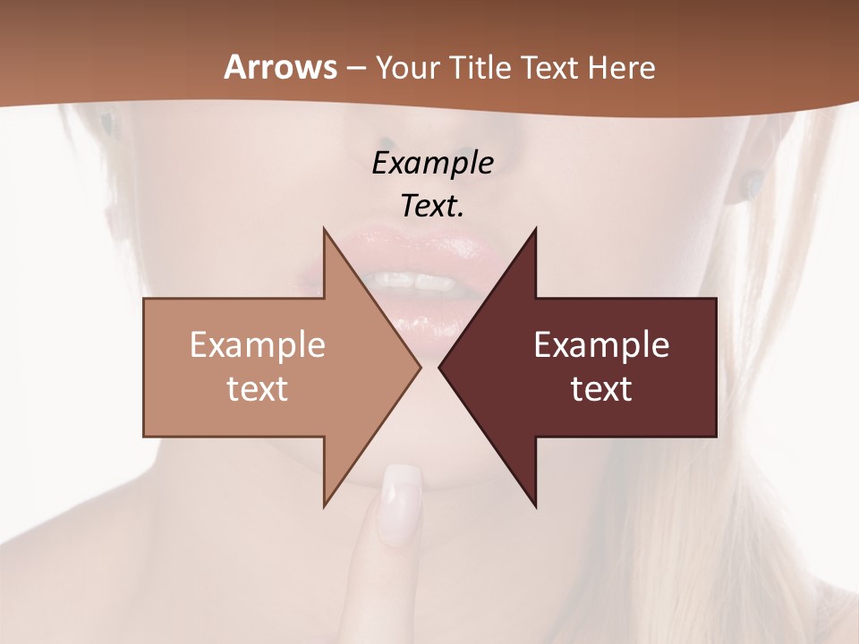 Cover Blond Woman Young PowerPoint Template