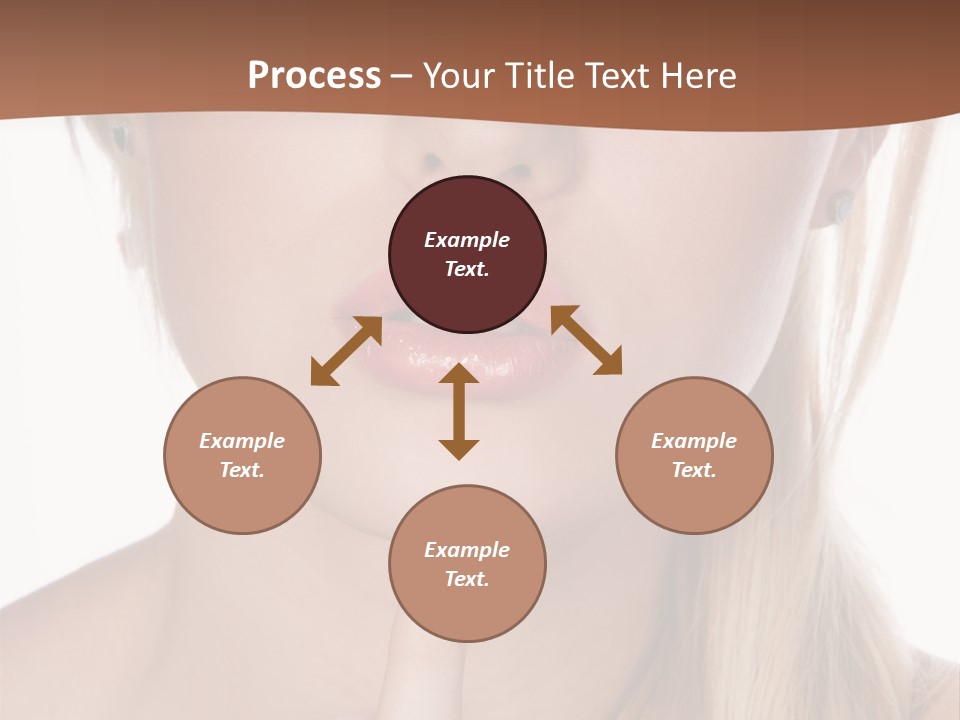 Cover Blond Woman Young PowerPoint Template