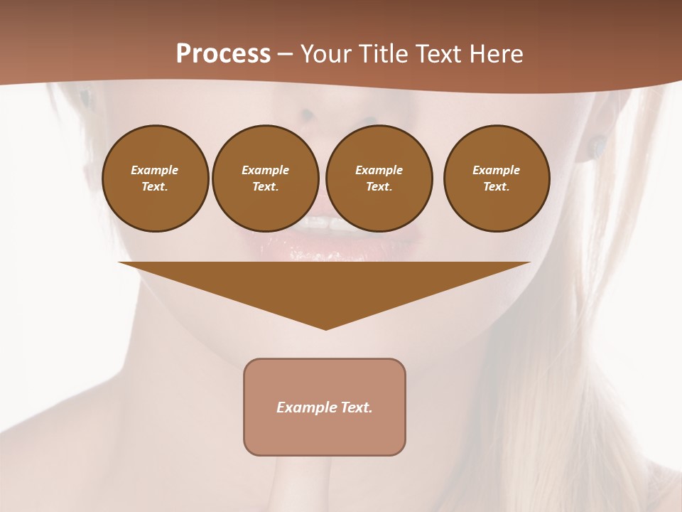 Cover Blond Woman Young PowerPoint Template