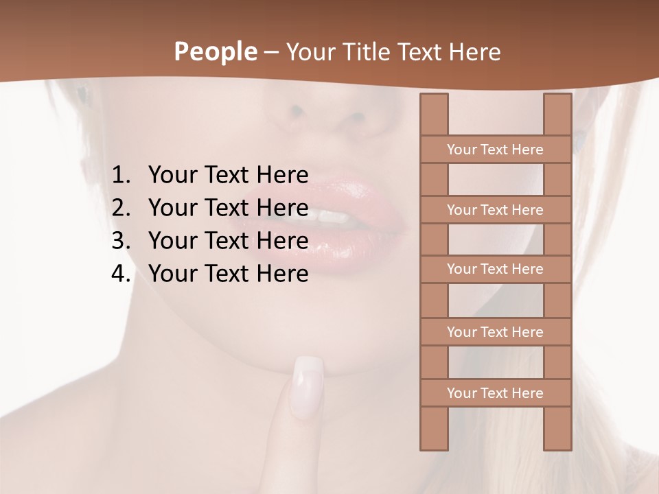 Cover Blond Woman Young PowerPoint Template