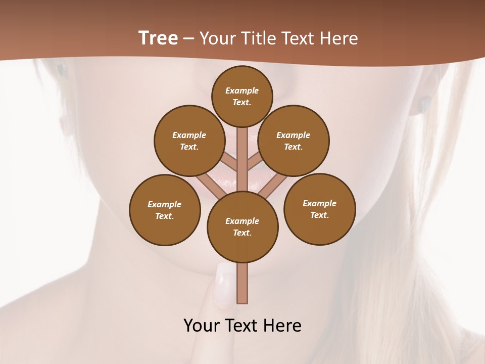 Cover Blond Woman Young PowerPoint Template