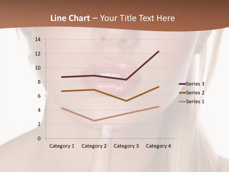 Cover Blond Woman Young PowerPoint Template