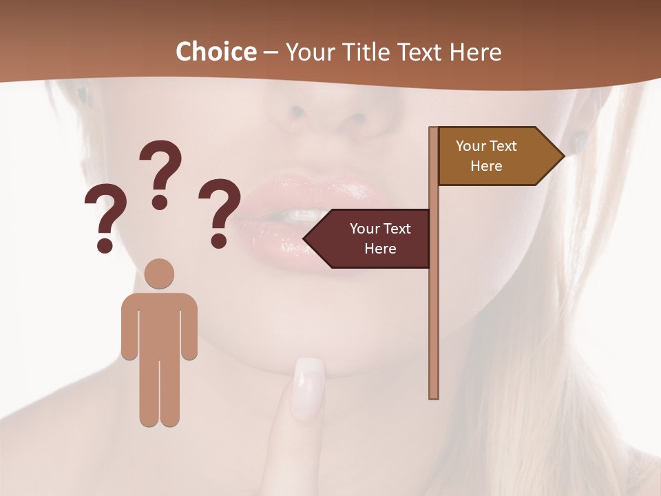 Cover Blond Woman Young PowerPoint Template