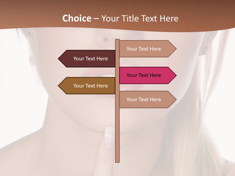 Cover Blond Woman Young PowerPoint Template