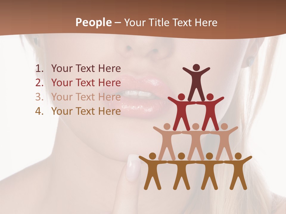 Cover Blond Woman Young PowerPoint Template