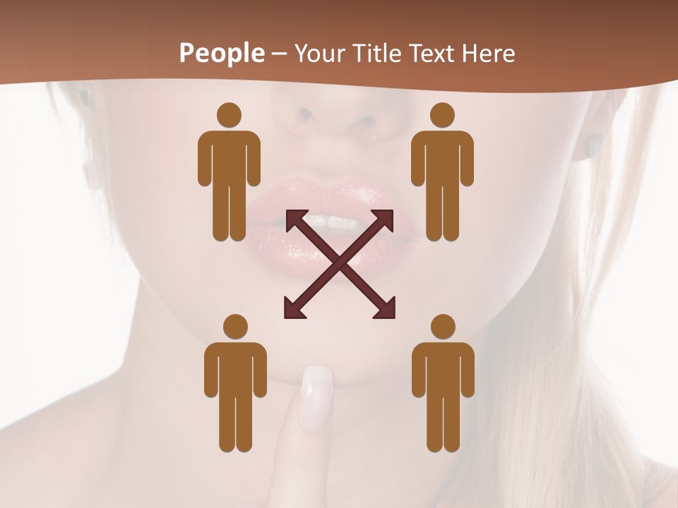 Cover Blond Woman Young PowerPoint Template