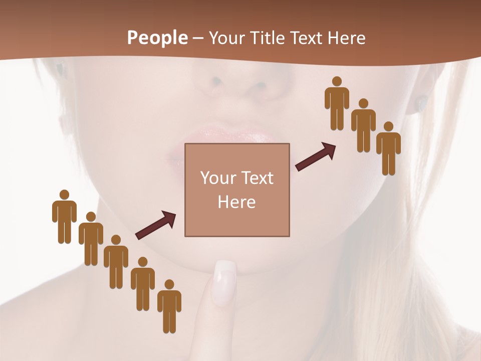 Cover Blond Woman Young PowerPoint Template