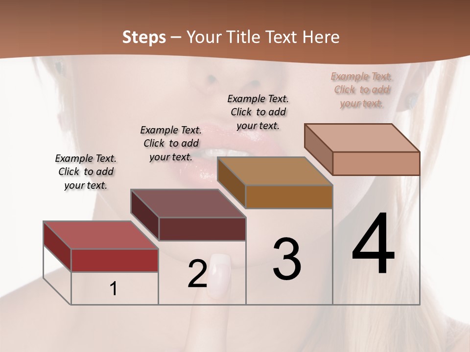 Cover Blond Woman Young PowerPoint Template