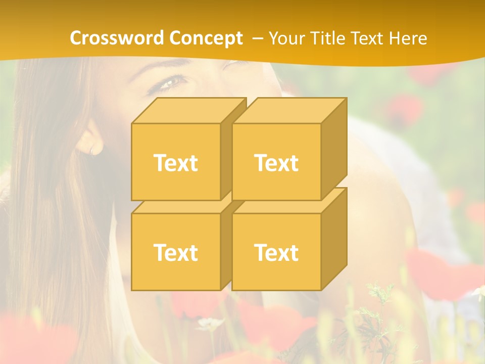 Meadow Fun Lying PowerPoint Template