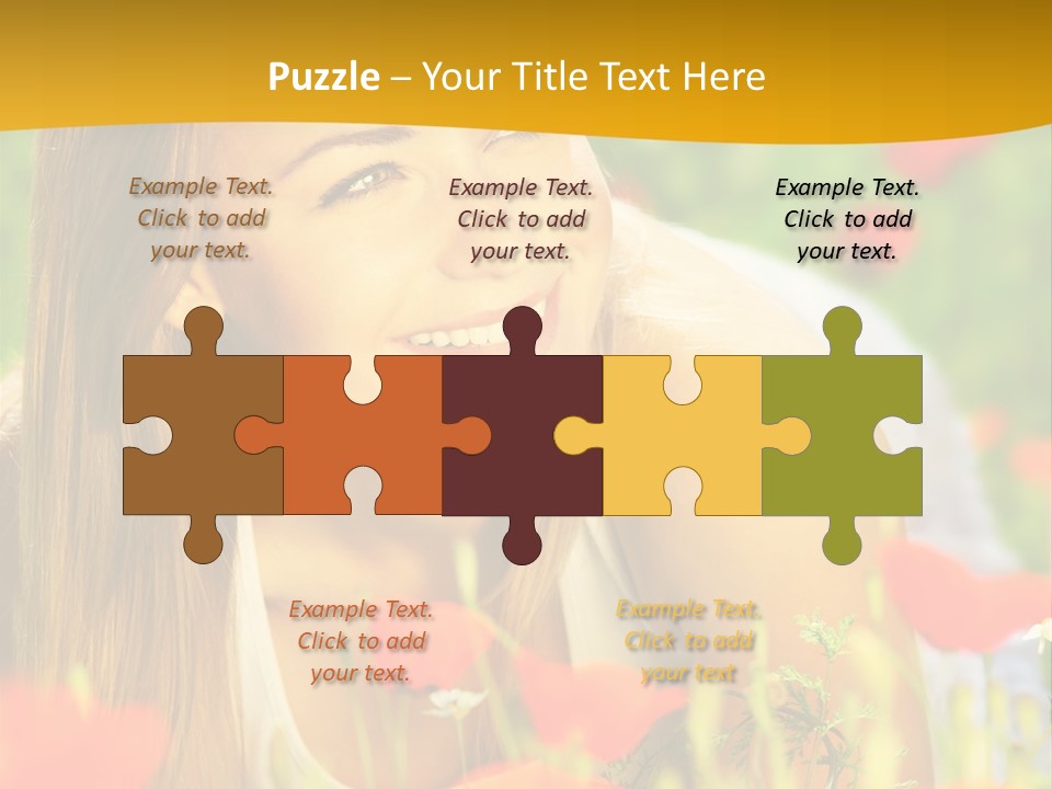 Meadow Fun Lying PowerPoint Template