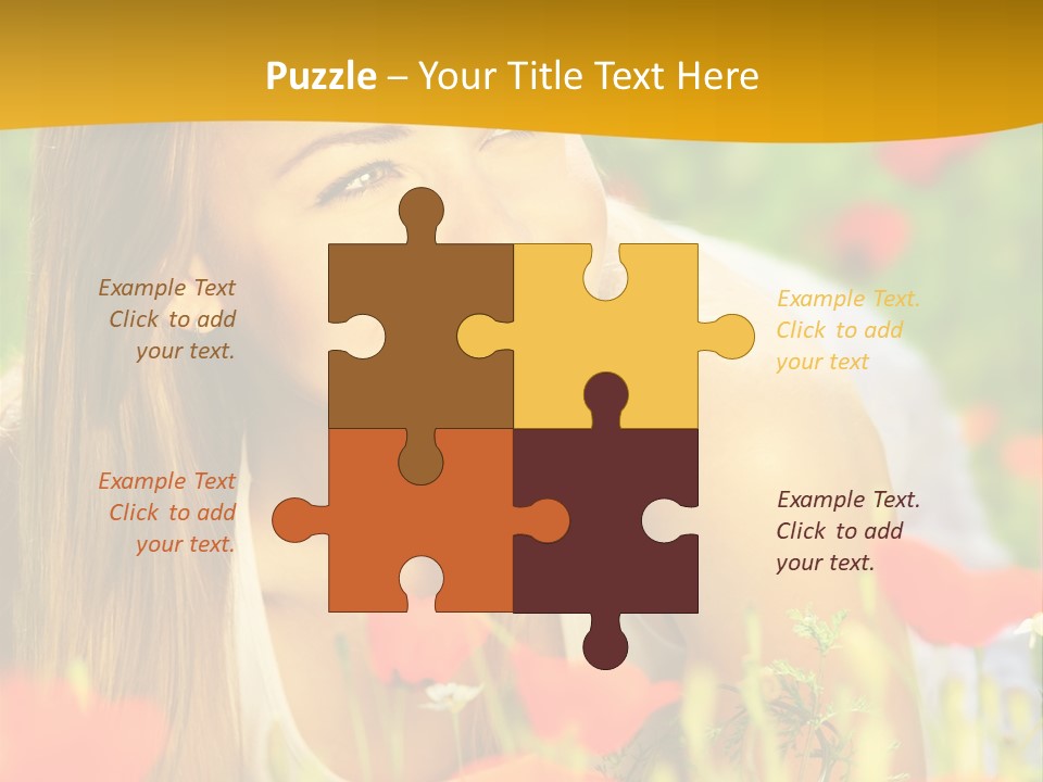 Meadow Fun Lying PowerPoint Template