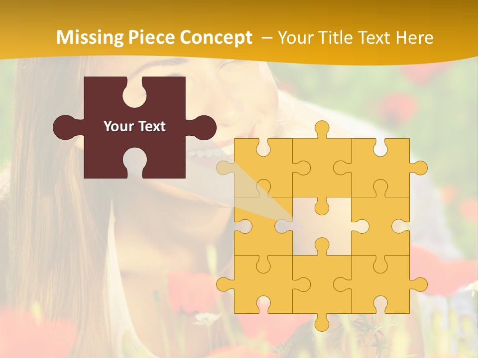 Meadow Fun Lying PowerPoint Template