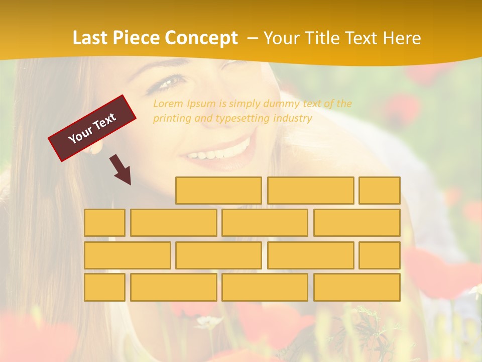 Meadow Fun Lying PowerPoint Template
