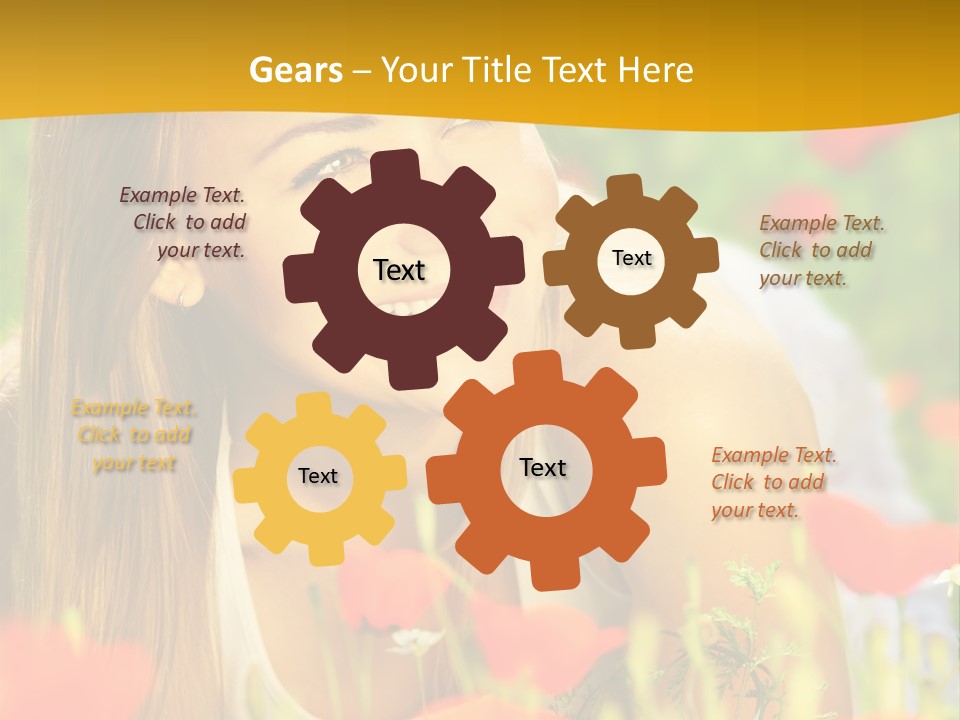 Meadow Fun Lying PowerPoint Template