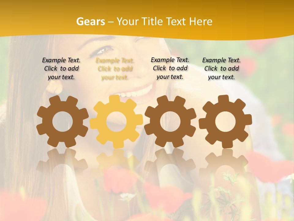 Meadow Fun Lying PowerPoint Template