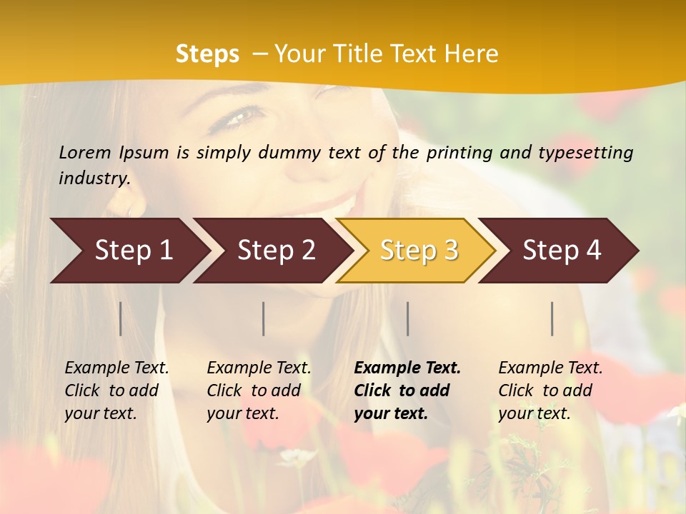 Meadow Fun Lying PowerPoint Template