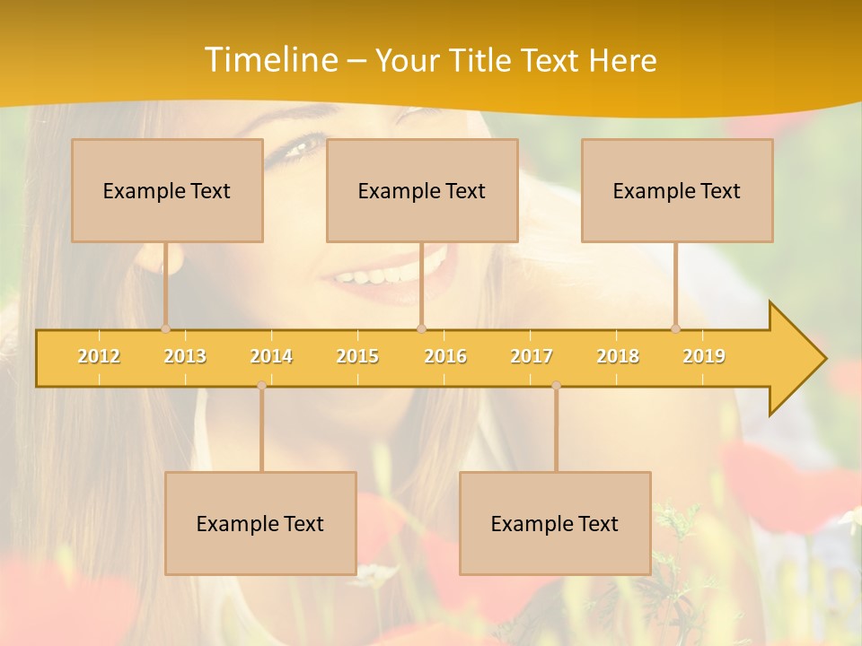 Meadow Fun Lying PowerPoint Template