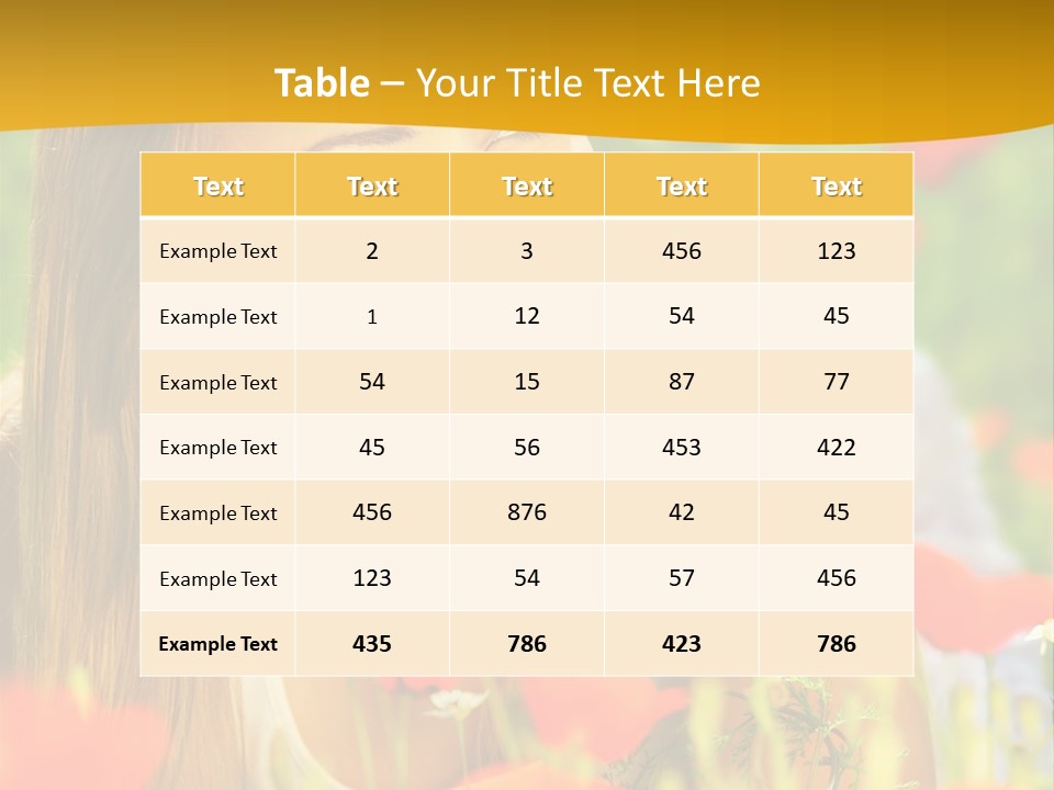 Meadow Fun Lying PowerPoint Template