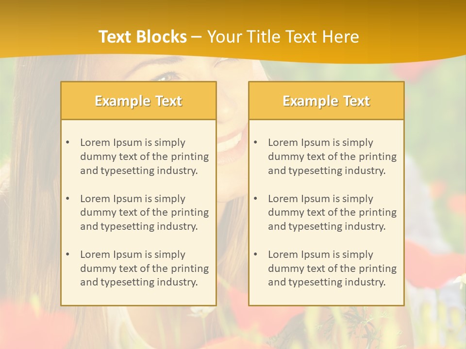 Meadow Fun Lying PowerPoint Template