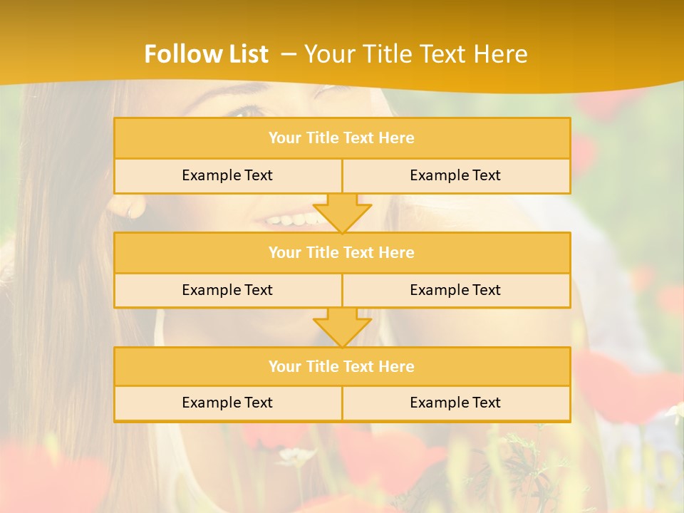 Meadow Fun Lying PowerPoint Template